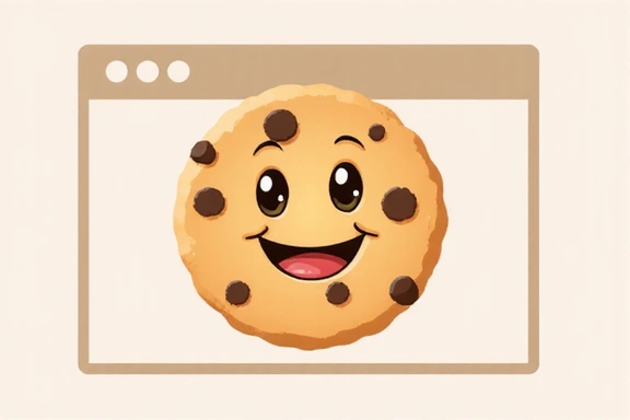 Cookie icon with browser window